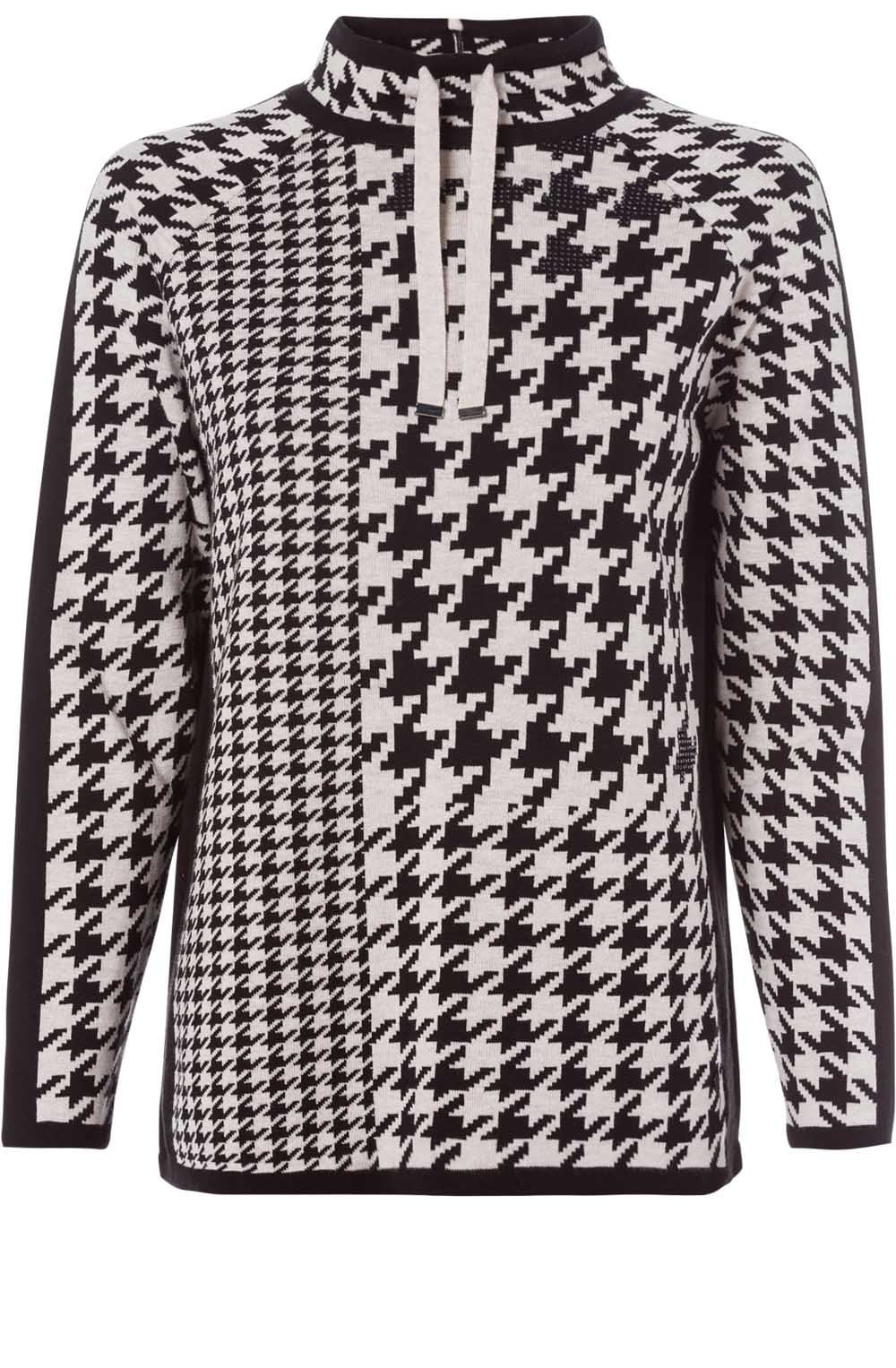 Houndstooth Check Jumper