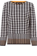 Houndstooth Check Jumper