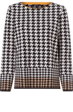 Houndstooth Check Jumper