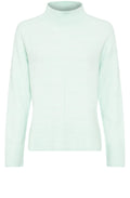 Icy Mint Stand Up Collar Cora Jumper