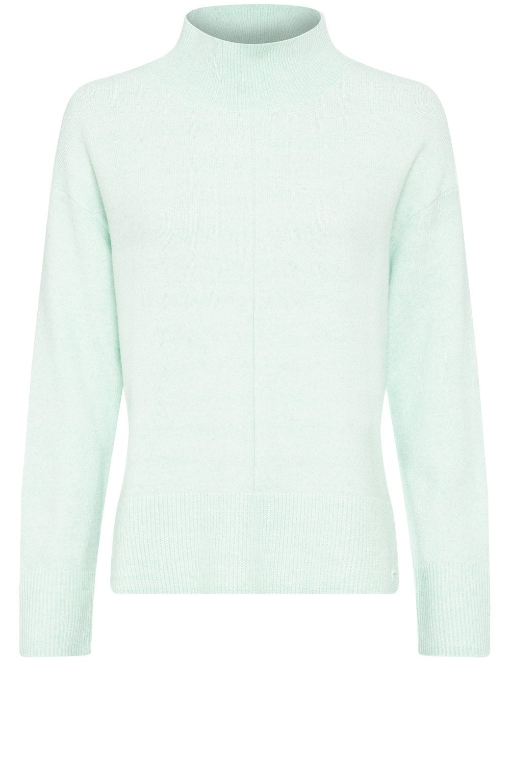 Icy Mint Stand Up Collar Cora Jumper