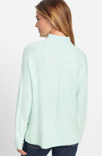 Icy Mint Stand Up Collar Cora Jumper