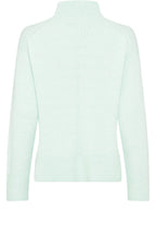 Icy Mint Stand Up Collar Cora Jumper