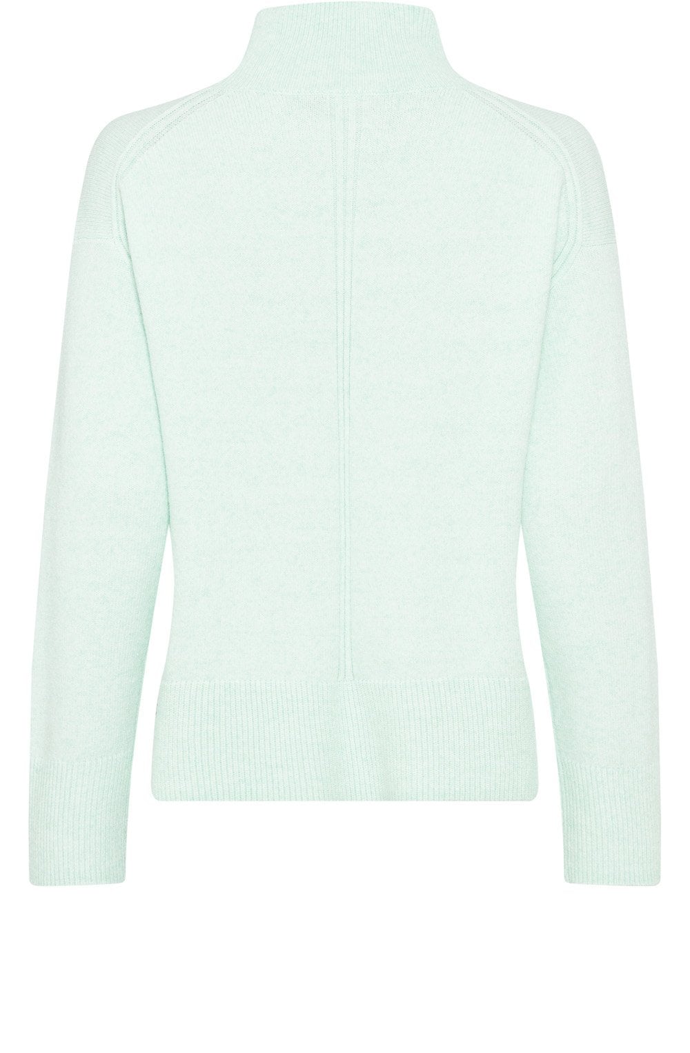 Icy Mint Stand Up Collar Cora Jumper