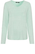 Icy Mint V Neck Henny Jumper