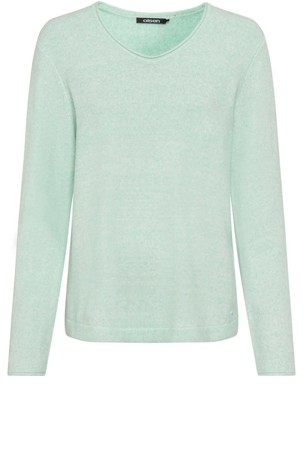 Icy Mint V Neck Henny Jumper