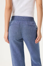 Indigo Denim Linen Mix Lisa 7/8th Trousers