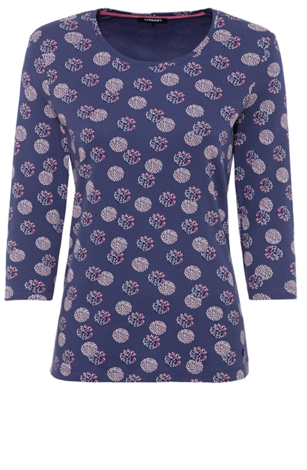 Indigo Patterned Top