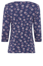 Indigo Patterned Top
