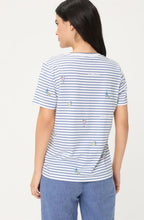 Indigo Striped Tie Detail Hannah T-Shirt