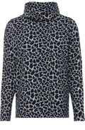 Ink Blue Animal Print Jumper