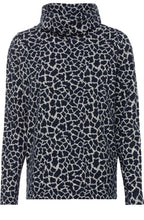 Ink Blue Animal Print Jumper