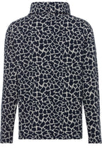 Ink Blue Animal Print Jumper