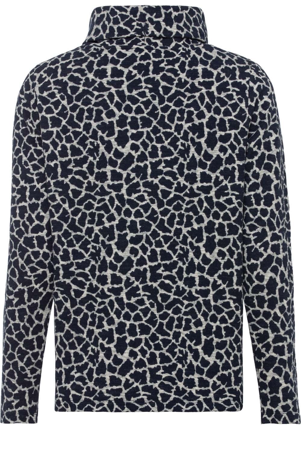Ink Blue Animal Print Jumper