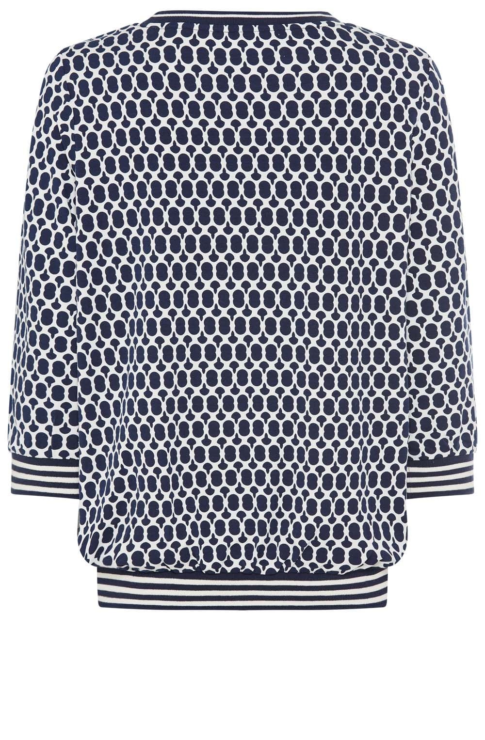 Ink Blue Bold Print Clara Top