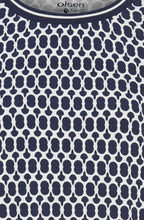 Ink Blue Bold Print Clara Top