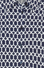 Ink Blue Bold Print Hannah Blouse