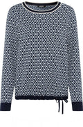 Ink Blue Bold Print Henny Jumper