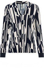 Ink Blue Bold Print Jersey Hannah Top
