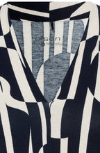 Ink Blue Bold Print Jersey Hannah Top