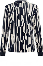 Ink Blue Bold Print Jersey Hannah Top