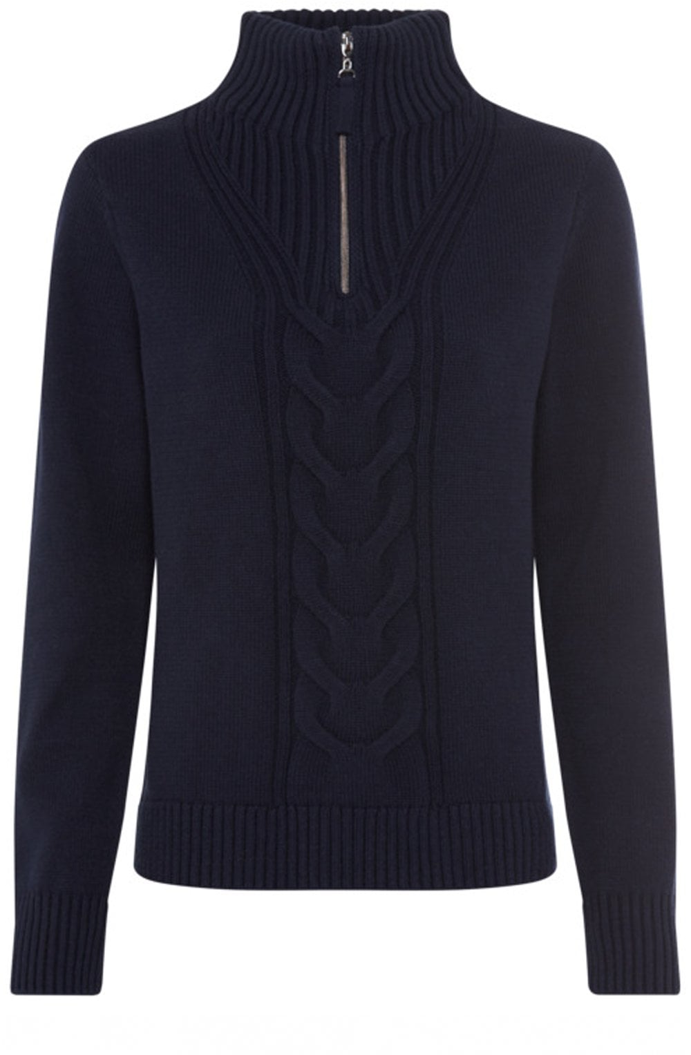 Ink Blue Cable Knit Henny Jumper