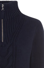 Ink Blue Cable Knit Henny Jumper
