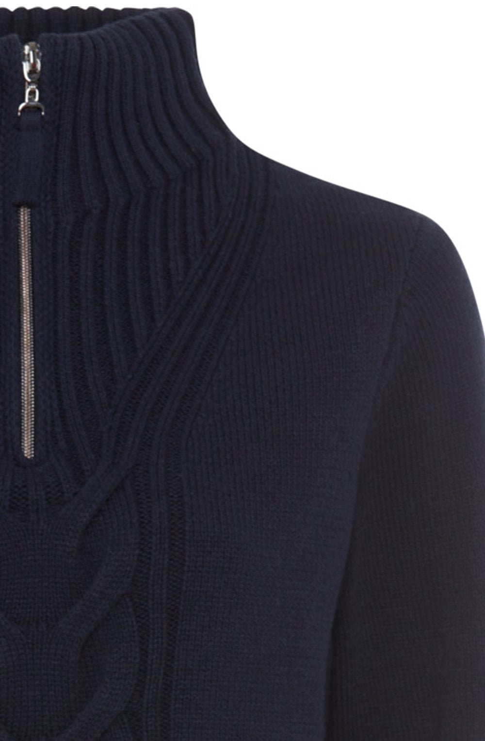 Ink Blue Cable Knit Henny Jumper