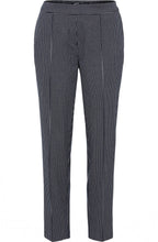 Ink Blue Checked Lisa Straight Trousers