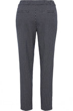 Ink Blue Checked Lisa Straight Trousers