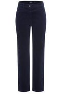 Ink Blue Corduroy Lisa Straight Trousers