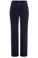 Ink Blue Corduroy Lisa Straight Trousers