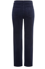 Ink Blue Corduroy Lisa Straight Trousers