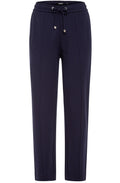 Ink Blue Cropped Lisa Jersey Trousers