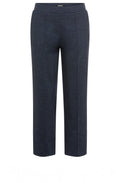 Ink Blue Denim Look Mona Straight Leg Trousers