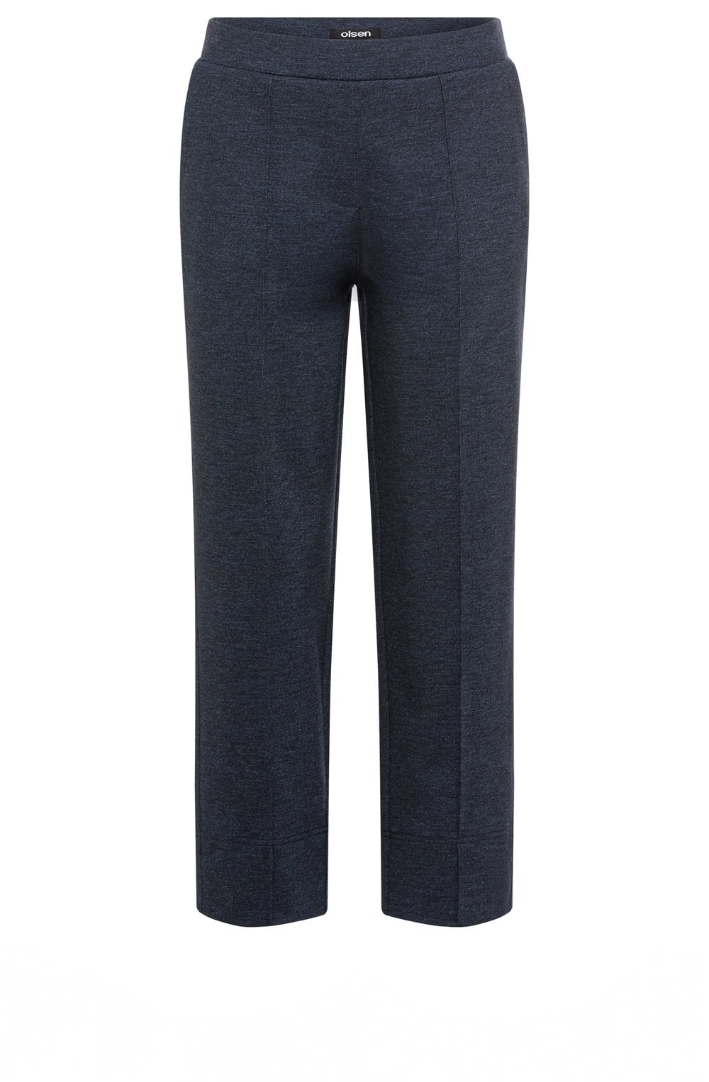Ink Blue Denim Look Mona Straight Leg Trousers