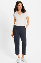 Ink Blue Denim Look Mona Straight Leg Trousers