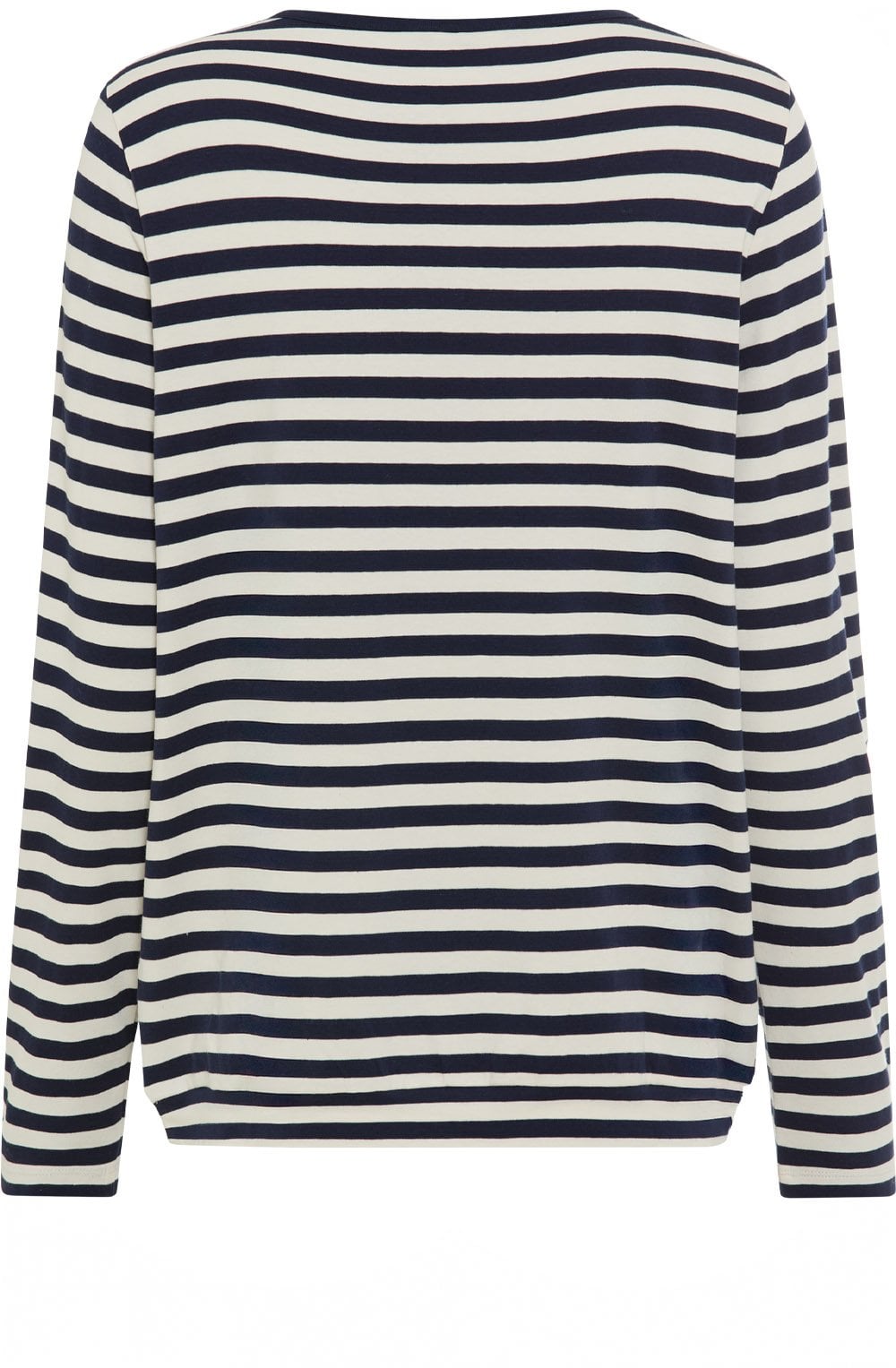 Ink Blue Diagonal Stripe and Stud Design Clara Top