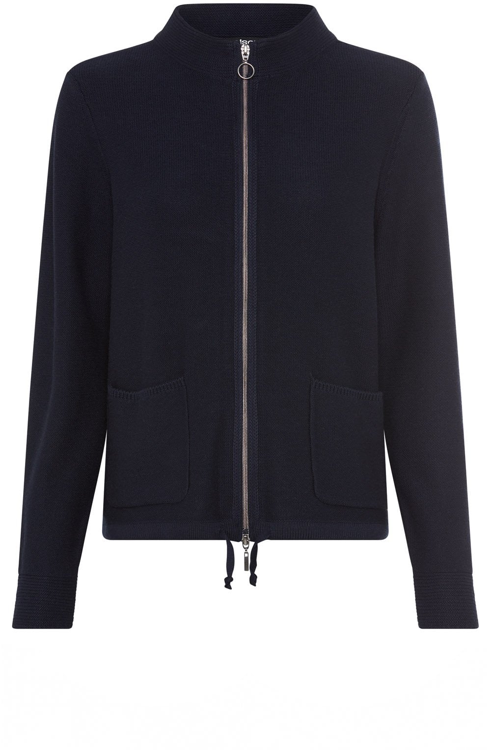 Ink Blue Drawstring Henny Cardigan
