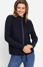 Ink Blue Drawstring Henny Cardigan