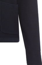 Ink Blue Drawstring Henny Cardigan