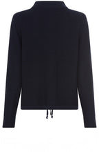 Ink Blue Drawstring Henny Cardigan