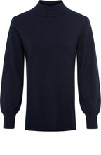 Ink Blue Eva Turtle Neck Jumper