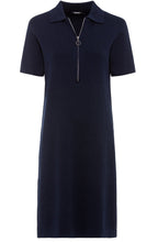 Ink Blue Fine Knit Sweater Dress