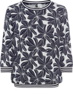 Ink Blue Floral Clara Top