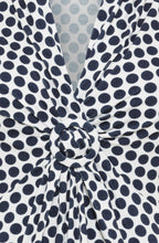 Ink Blue Gathered Sleeveless Edda Top
