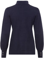 Ink Blue High Neck Sparkle Jumper