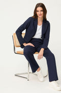 Ink Blue Linen Mix Anna Trousers