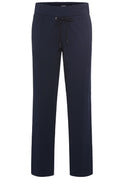 Ink Blue Lisa High Waist Straight Jersey Trousers