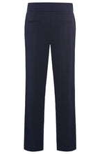 Ink Blue Lisa High Waist Straight Jersey Trousers
